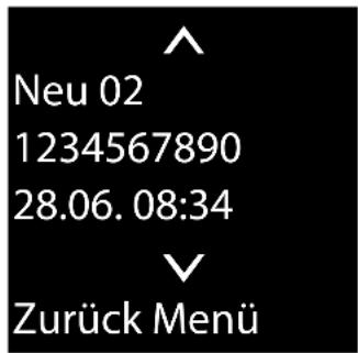 GIGASET C300A Duo - Eingangsliste über die Taste 📋 öffnen - 2