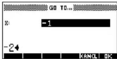 GO TO... x: -1 -2 KANCEL OK