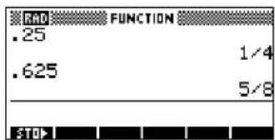 .25 .625 FUNCTION 1/4 5/8 STOP