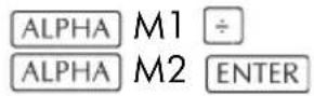 HP 39gII - To divide by a square matrix - 1