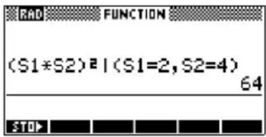 (S1*S2)2 | (S1=2, S2=4) 64 STOP