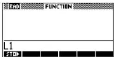 RAD FUNCTION L1 STOP