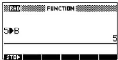 RAD FUNCTION 5▶8 STOP