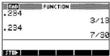 .284 .284 FUNCTION 3/13 7/30 STOP