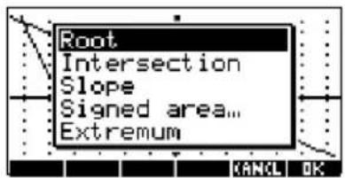 Root Intersection Slope Signed area... Extremum