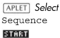 HP 39gII - Open the Sequence aplet - 1