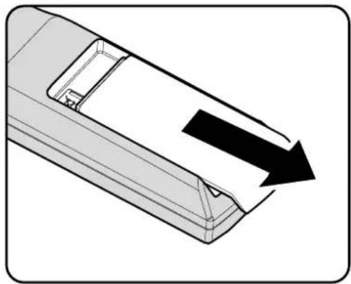 INFOCUS ScreenPlay SP8600HD3D - Batterien in die Fernbedienung einlegen - 1