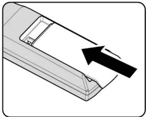 INFOCUS ScreenPlay SP8600HD3D - Batterien in die Fernbedienung einlegen - 3