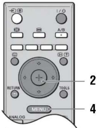1/0 A/B RETURN TOOLS MENU ANALOG 2 4