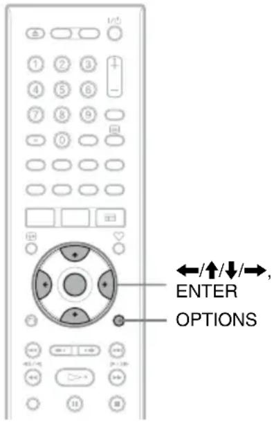 1/2 ① ② ③ ④ ⑤ ⑥ ⑦ ⑧ ⑨ - ⑩ ←/↑/↓/→, ENTER OPTIONS