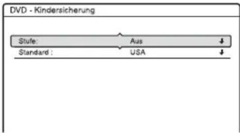 DVD - Kindersicherung Stufe: Aus Standard : USA