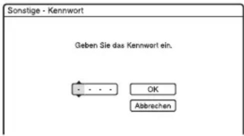 Sonstige - Kennwort Geben Sie das Kennwort ein. OK Abbrechen