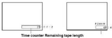 Time counter Remaining tape length F2MAIN 0 0 1 2 0 4