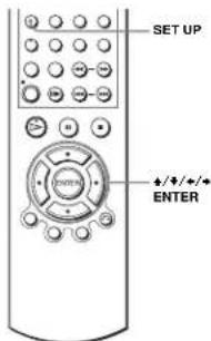 SET UP +/+/+/+ ENTER ENTER