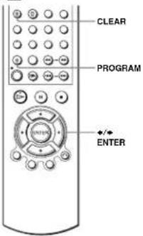 CLEAR PROGRAM ENTER ENTER
