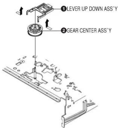 LEVER UP DOWN ASS'Y GEAR CENTER ASS'Y