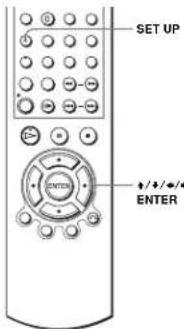 SET UP ENTER #/+/+/# ENTER