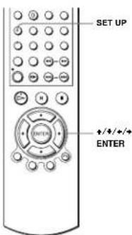 SET UP +/+/+ ENTER ENTER