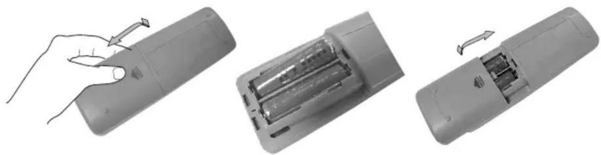 SONY KV-29CL10K - Инсталиране на батериите в устройството за дистанционно управление - 2