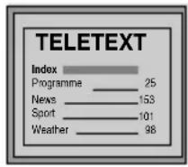 SONY KV-29CL10K - A Teletext szolgáltatásba való belépés: - 1