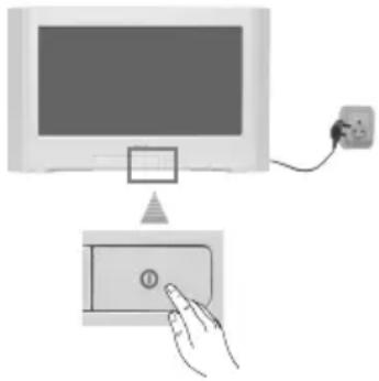 SONY KV-29CL11K - Zapnutie a automatické ladenie TVP - 1