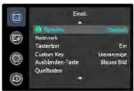 Einst. Sphere Network Tasterion Custom Key Ausblenden-Taste Quellstaden Ein Unrechnige Biaues Bild