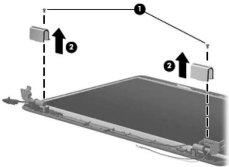 Diagram showing two devices connected to a laptop, with numbered arrows indicating upward movement or connection points.
