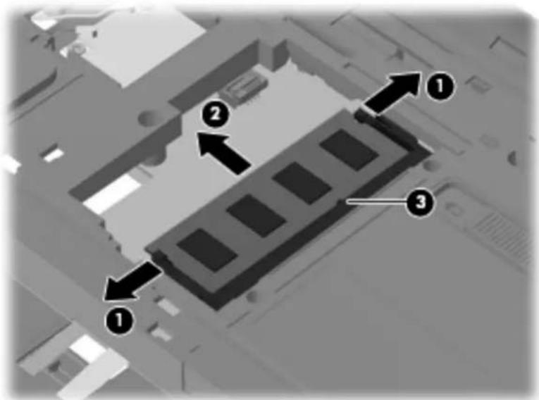 Diagram of a computer motherboard with numbered annotations pointing to specific components