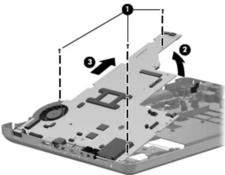 Diagram of an electronic device showing labeled components and internal structure with numbered annotations