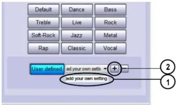 Default Dance Bass Treble Live Rock Soft-Rock Jazz Metal Rap Classic Vocal User defined ad your own setti + add your own setting 2 1