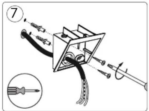 Diagram illustrating a mechanical device with labeled parts and a magnified view of the tool's internal structure.
