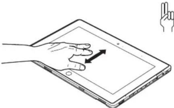 FUJITSU Q572 - Действия,выполняемые при помощи пальца (Windows8Modern) - 8