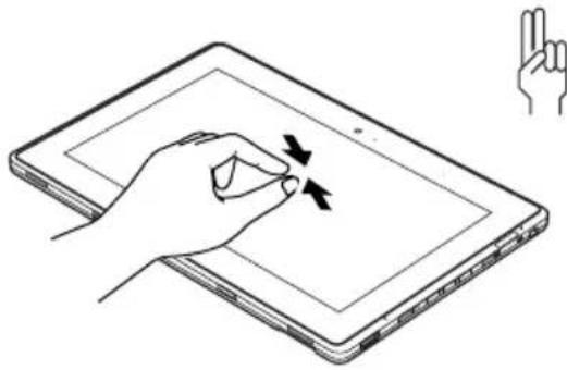 FUJITSU Q572 - Действия,выполняемые при помощи пальца (Windows8Modern) - 11