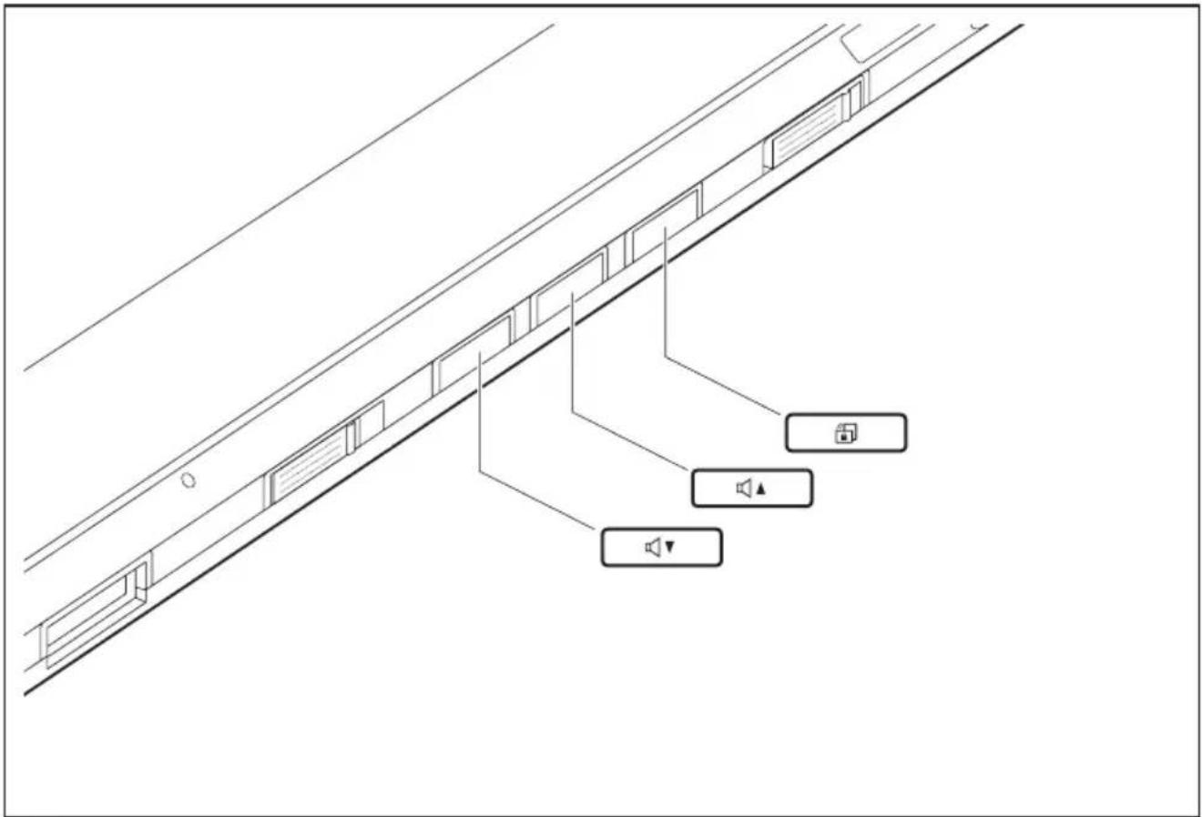 FUJITSU Q572 - Клавиши планшета - 1
