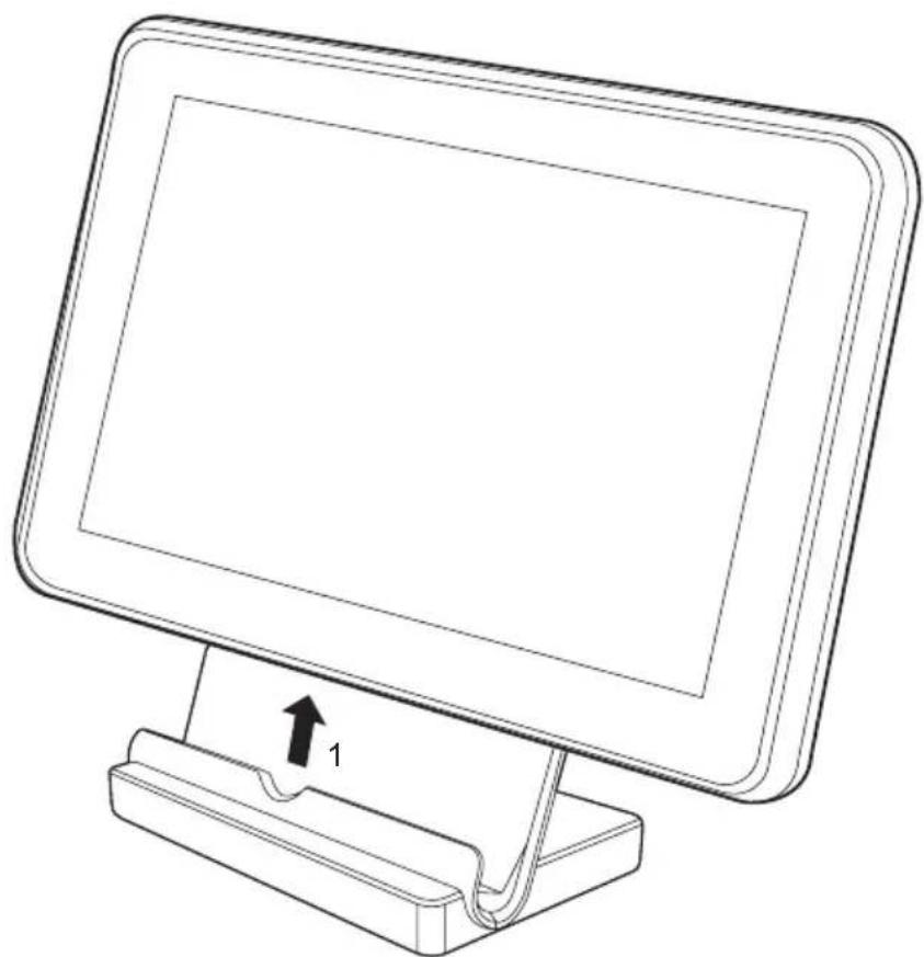 FUJITSU Q572 - Отсоединение планшетного ПК от базовой станции - 2