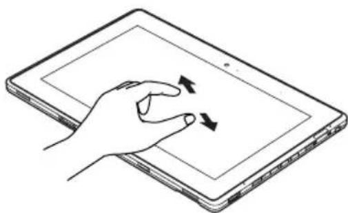 FUJITSU Q572 - Действия,выполняемые при помощи пальца (Windows8Modern) - 12