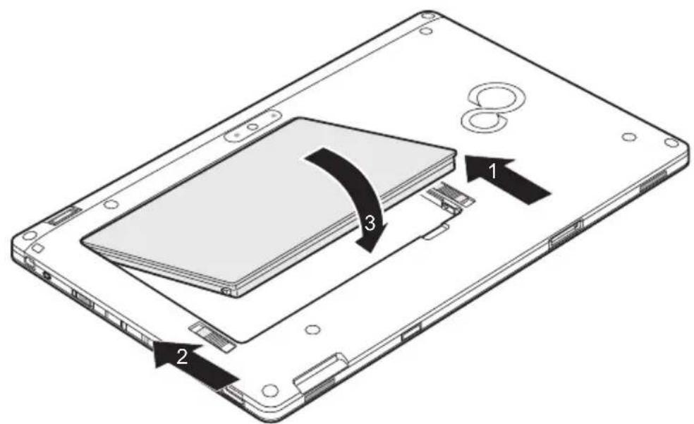 FUJITSU Q572 - Установка аккумулятора - 2