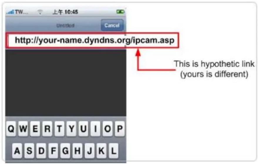 http://your-name.dyndns.org/ipcam.asp This is hypothetical link (yours is different)