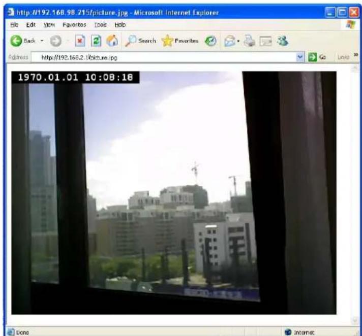 http://192.168.98.215/picture.jpg - Microsoft Internet Explorer File Edit View Favorites Tools Help Back Search Favorites Go Unio Address http://192.168.2.1picture.jpg 1970.01.01 10:08:18 Done Internet