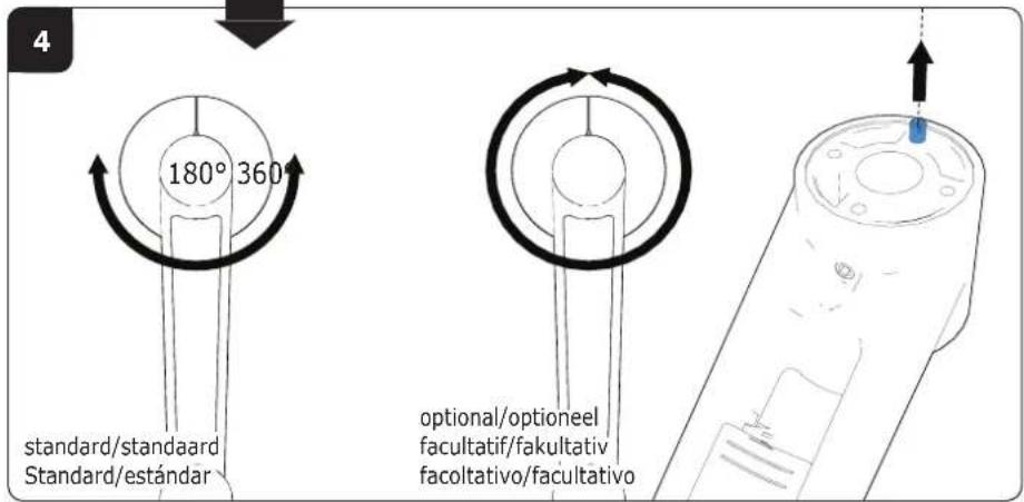 4 180° 360° standard/standaard Standard/estándar optional/optioneel facultatif/fakultativ facoltativo/facultativo