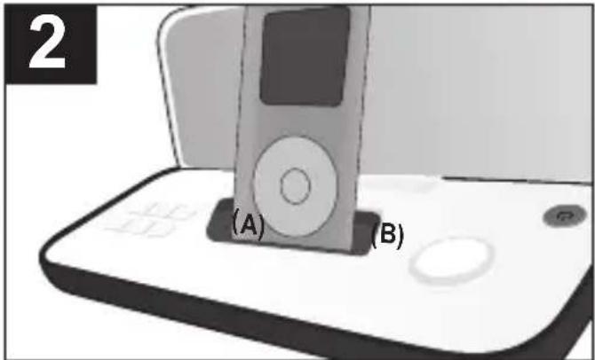 MEMOREX PurePlay - INSERTING AN iPod/iPhone - 3