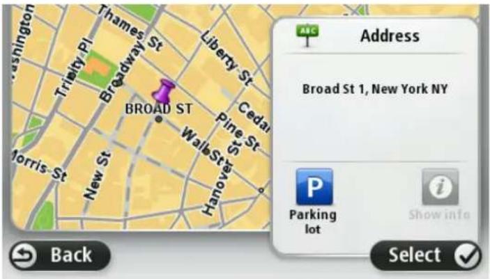 Address Broad St 1, New York NY Parking lot Back Select