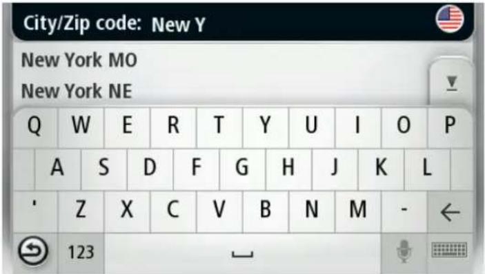 City/Zip code: New Y New York MO New York NE Q W E R T Y U I O P A S D F G H J K L ' Z X C V B N M - ← 123