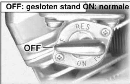OFF: gesloten stand ON: normale OFF
