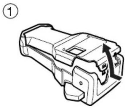 BROTHER P-Touch 2470 - Een lintcassette plaatsen - 1
