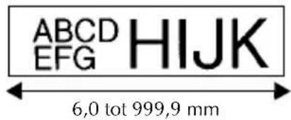 ABCD EFG HIJK 6,0 tot 999,9 mm
