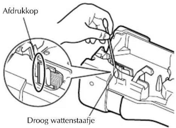 Afdrukkop Droog wattenstaafje