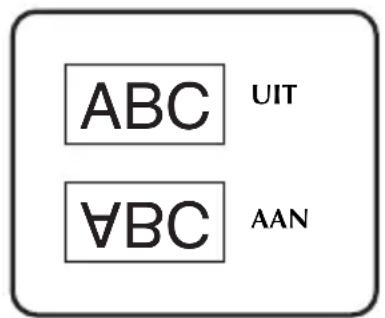 BROTHER P-Touch 2470 - Labels in spiegelbeeld afdrukken - 1