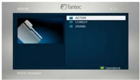 HDD(All) fantec 1 / 3 ACTION COMEDY DRAMA Operations HDD/D/Vorschka