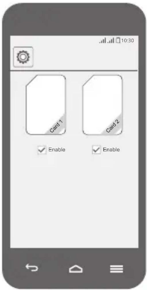 10:30 Card 1 Card 2 Enable Enable